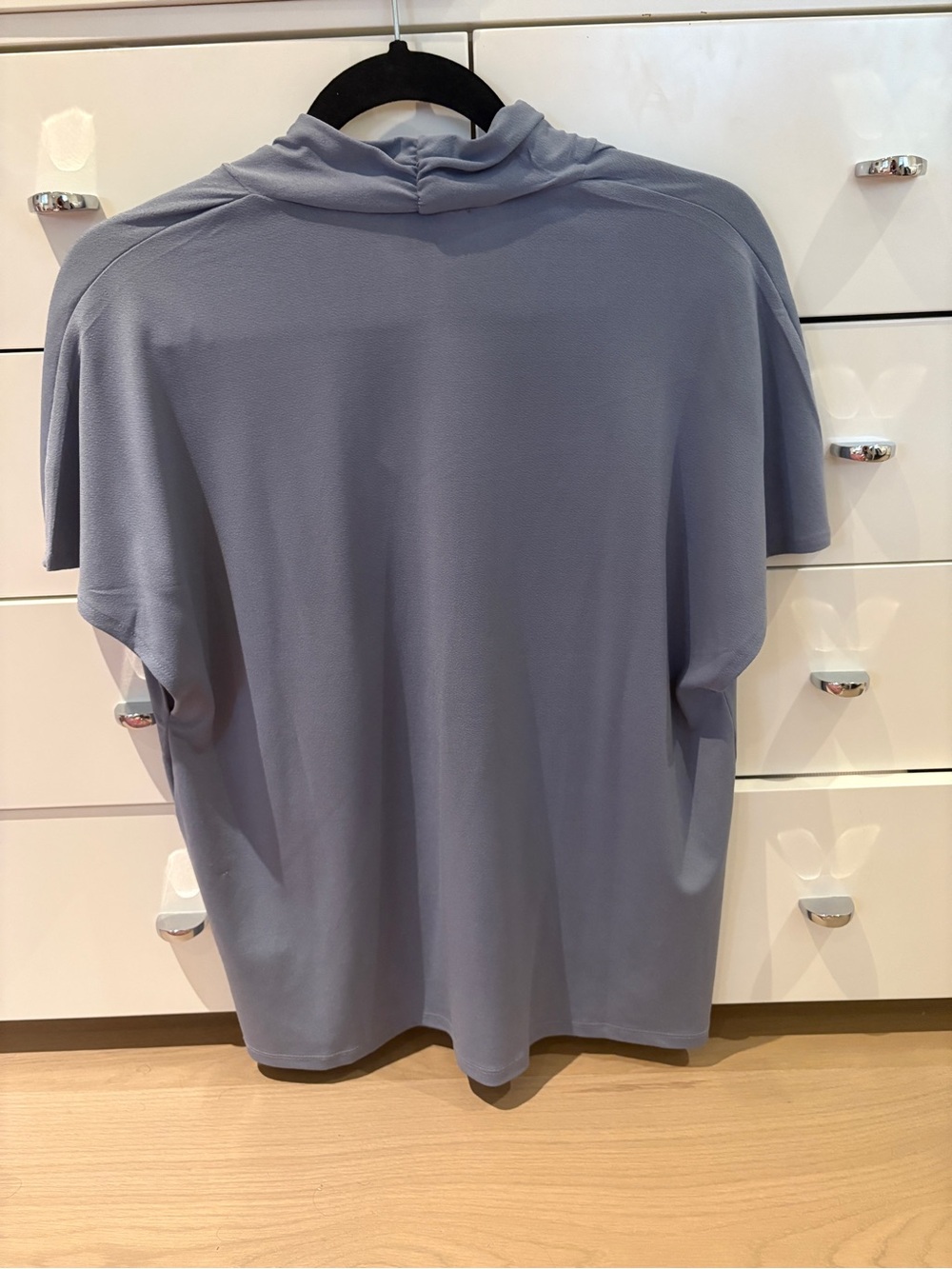 Light Blue V-Neck Women’s Top - Picture 2 of 2